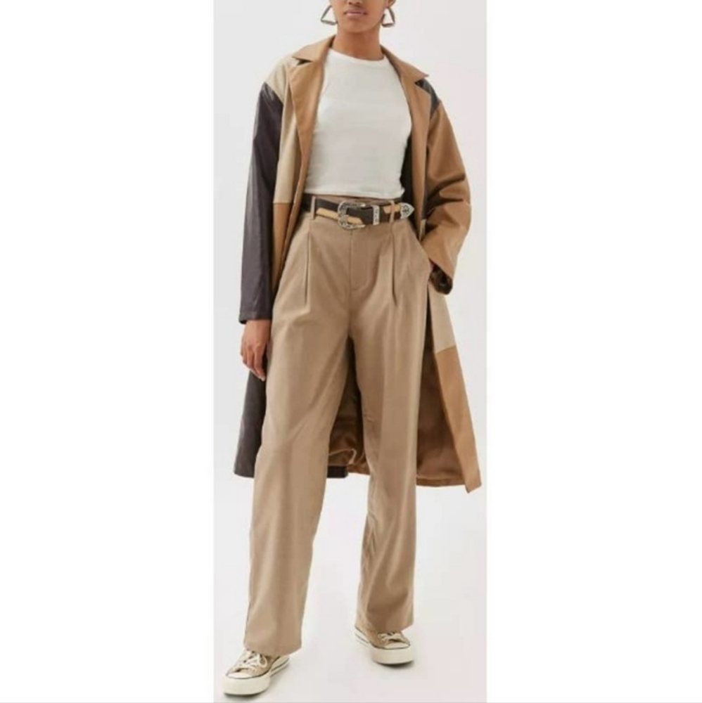 URBAN OUTFITTERS Helena Menswear Relaxed Trouser Pants Gray Women's